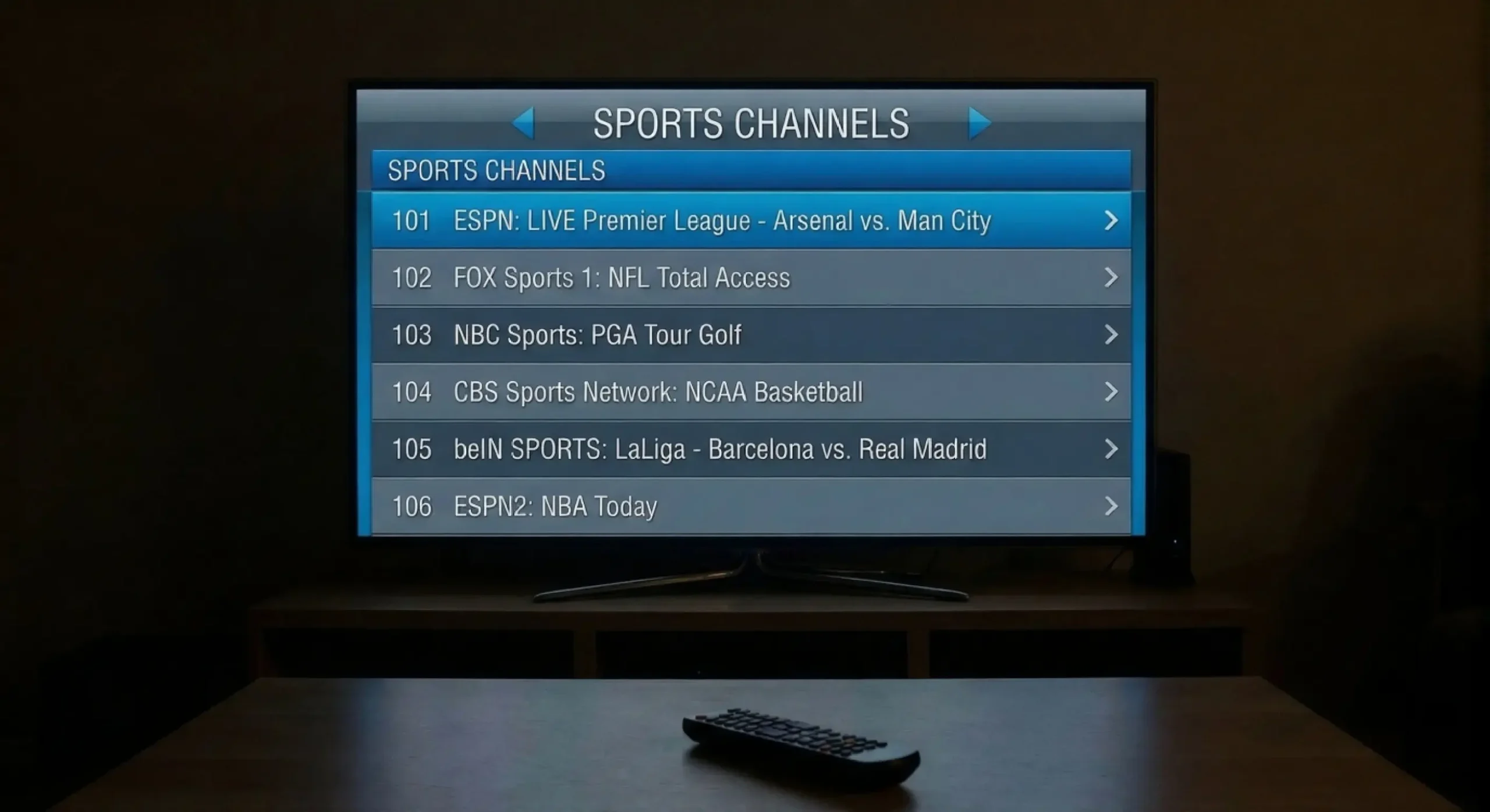 IPTV Toronto Channel List including TSN and Sportsnet